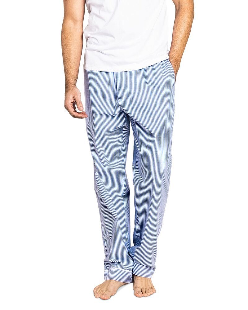 プティットプリュム メンズ アウター パーカー・スウェット パンツ コットン Petite Plume Cotton Twill Stripe Pajama Pants French Blue Str