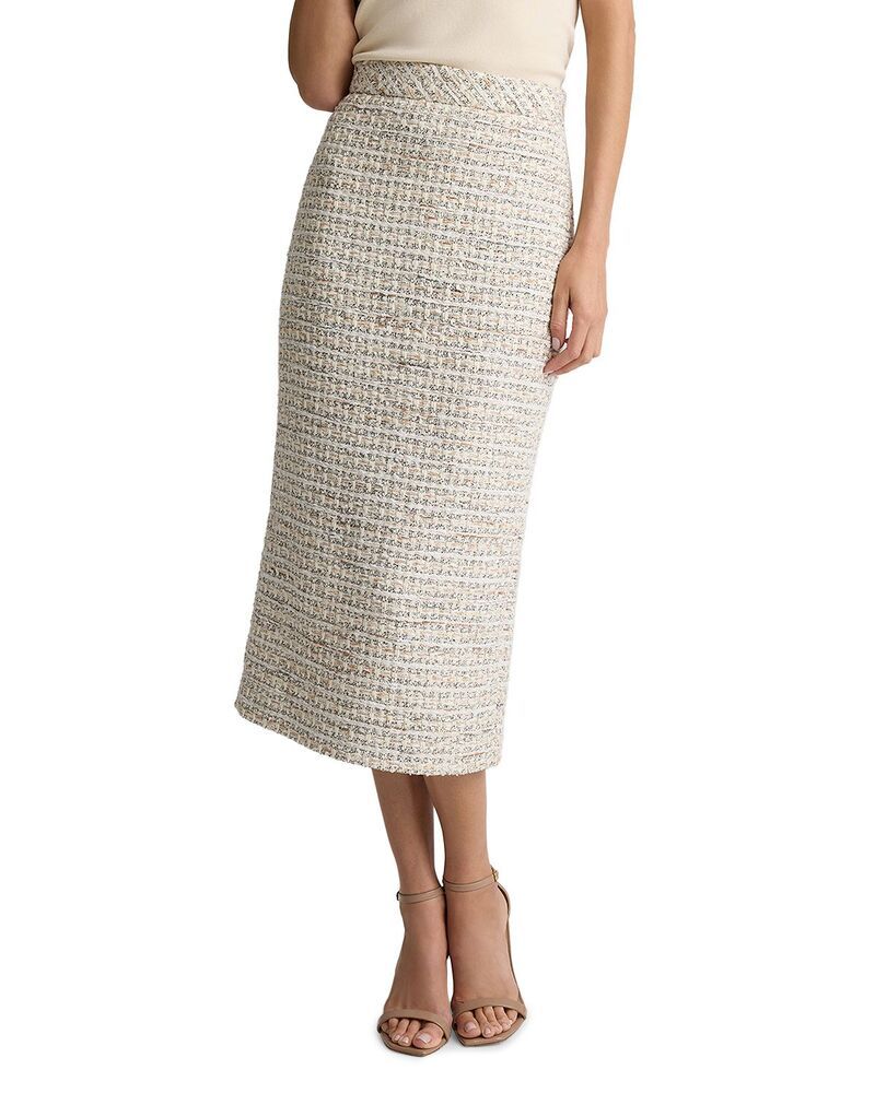 セントジョン レディース ボトムスカート ツイード St John Cote dAzur Tweed Skirt EcruTaupe Multi エクリュ