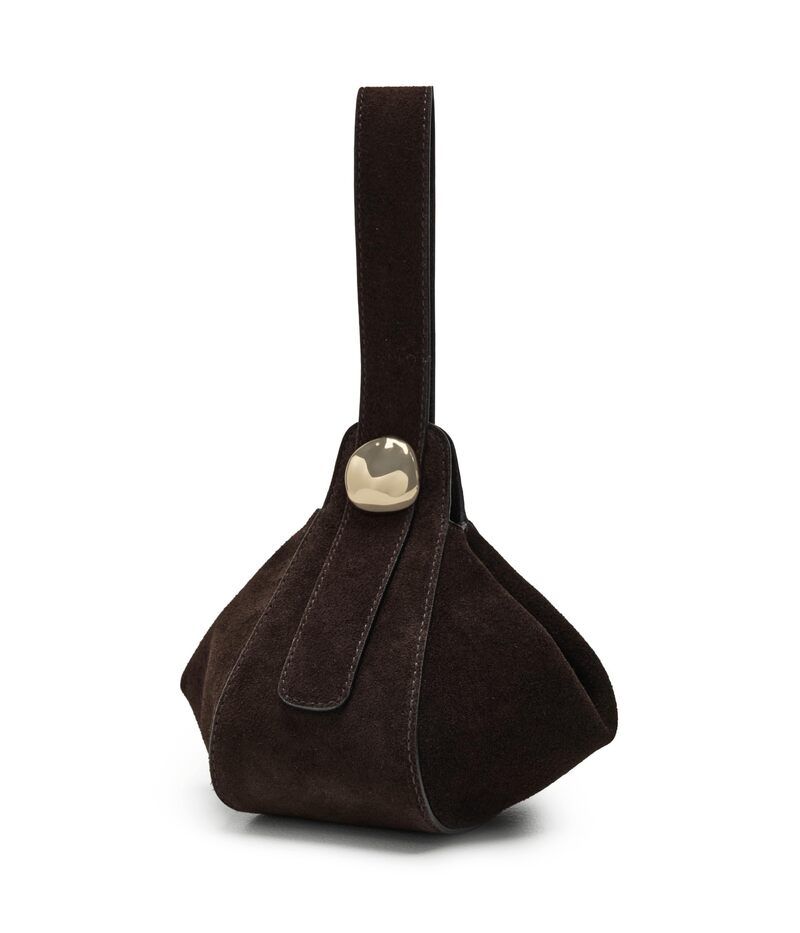 メイドウェル レディース バッグ スエード Madewell Suede Organic Drop Hand Heldark Carob