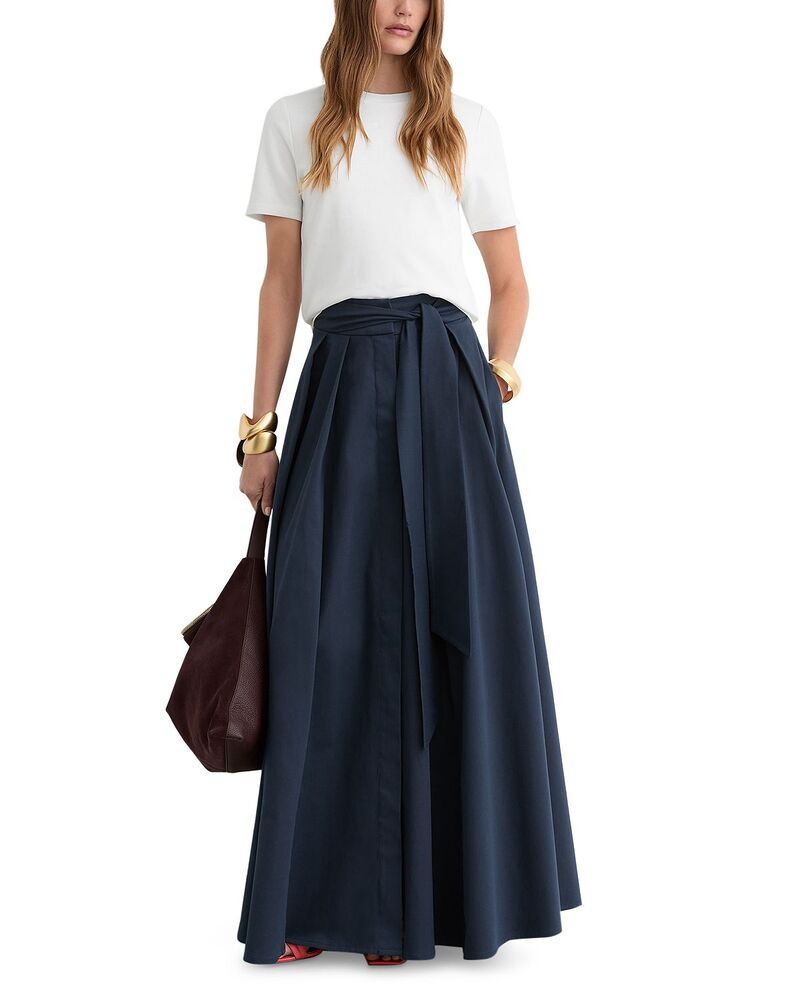 レイス レディース ボトムスカート マキシ REISSimone Maxi Skirt Navy ネイビー