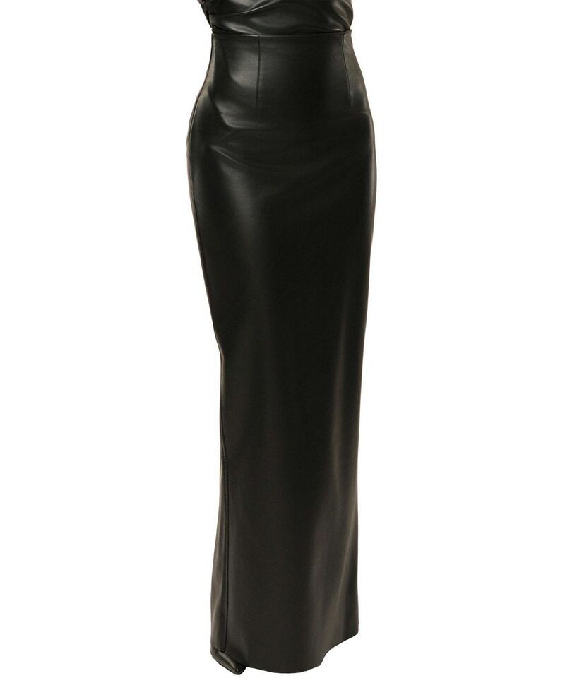 ジェイラックスレーベル レディース ボトムスカート レザー JLUXLABEL Ace PU Leather Skirt Black ブラック