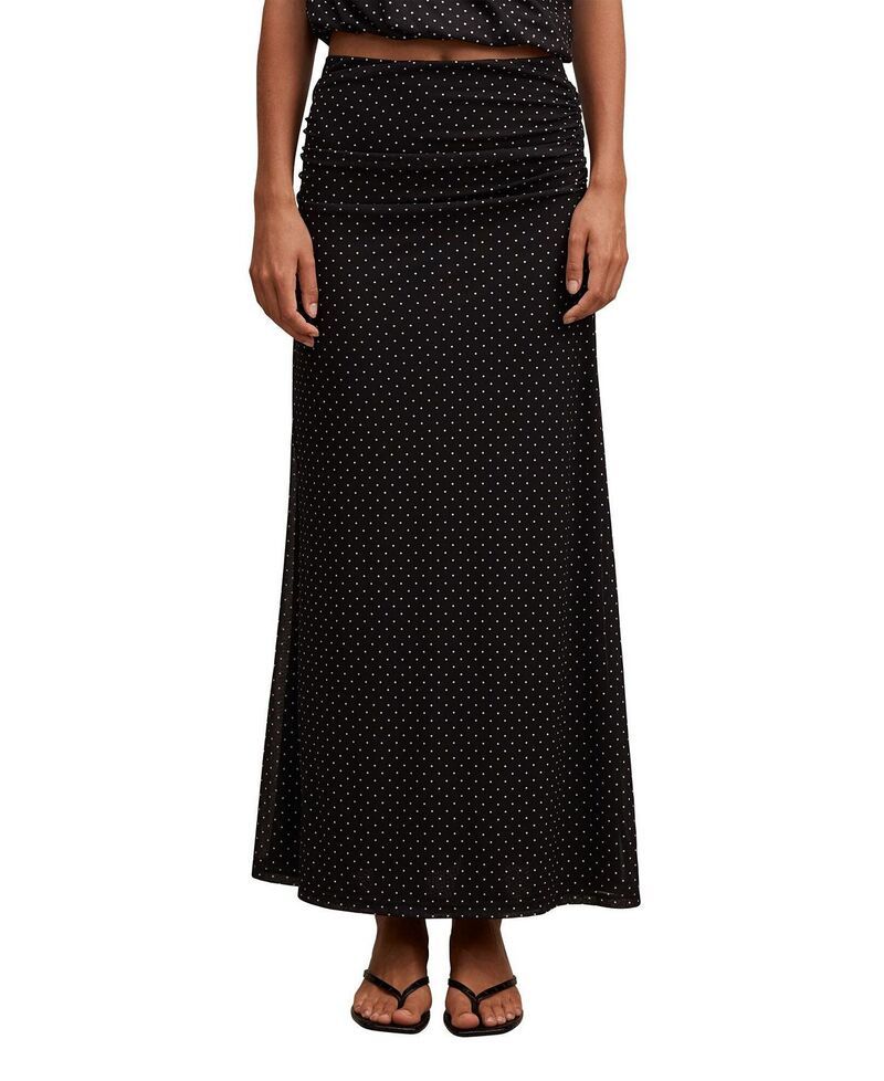 エバーニュー レディース ボトムスカート マキシ Ever Newomens Mimi Flute Maxi Skirt Black Elstone Spot CoOrd ブラック