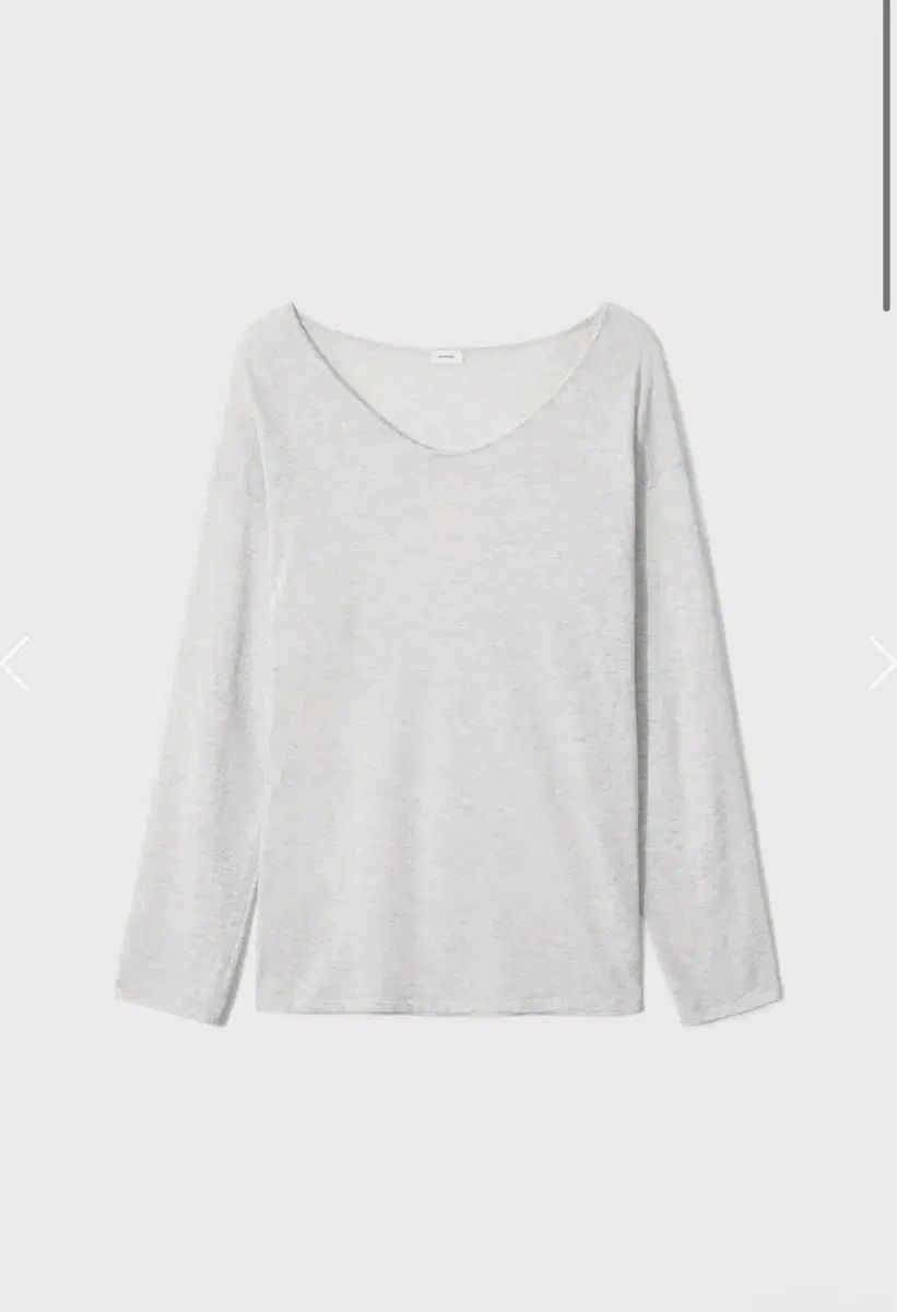 モノハ 26ss ロングスリーブ ニット / ライトグレー