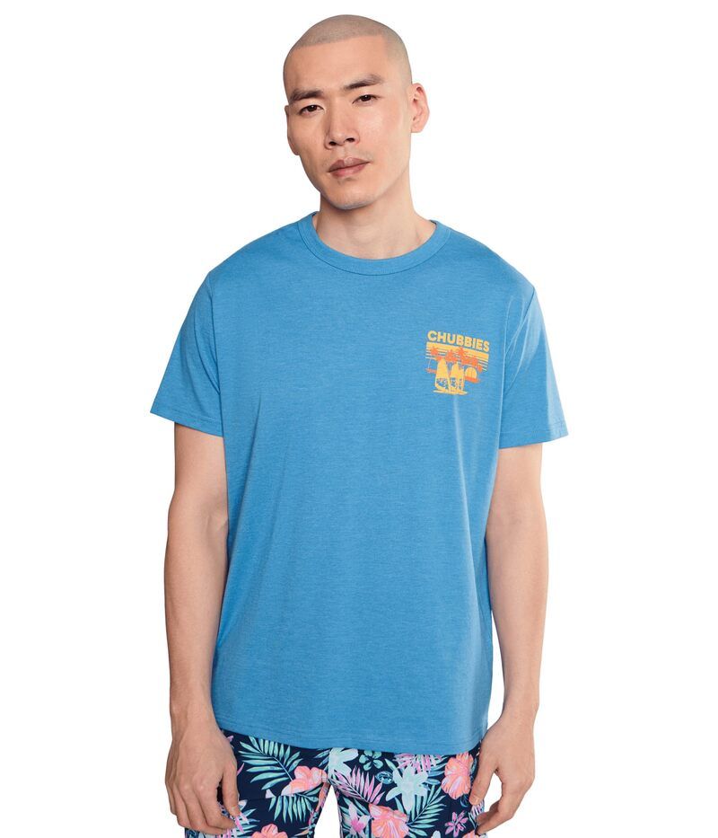 チャビーズ メンズ トップス シャツ グラフィック Chubbies The Moment Youve Waited For non Pocket Graphic Tshirt Medium Blue