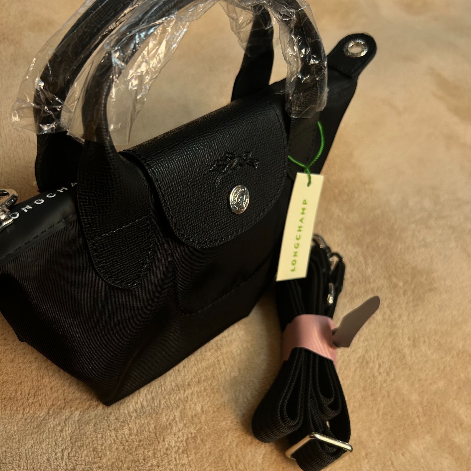 LONGCHAMP☆ル プリアージュ☆エナジートップハンドルバッグ☆Ｍ☆黒☆新品 LONGCHAMP ロンシャン ル プリアージュ エナジートップハンドルバッグ