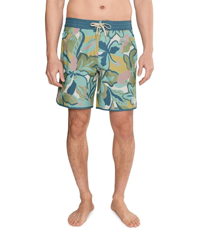 オニール メンズ 水着 ハーフパンツ・ショーツ プリント ショートパンツ ONeill OG Print Scallop 18 Boardshorts Blue Fusion ブルー