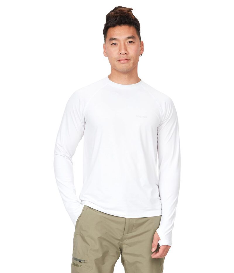 マーモット メンズ トップス シャツ Marmot Windridge Long Sleeve White ホワイト