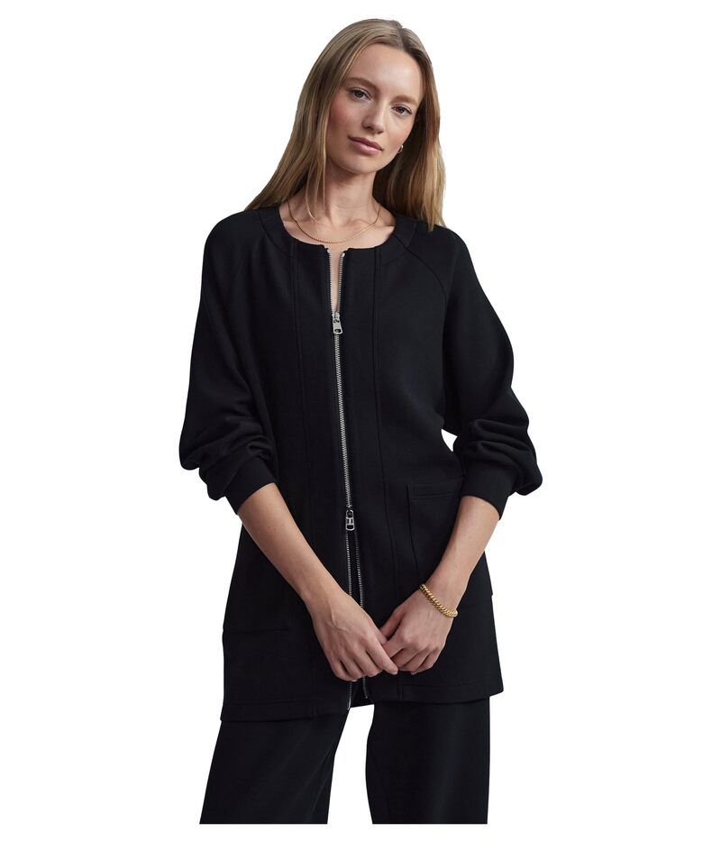 バーレイ レディース アウター コート フルジップ Varley Augusta Zip Through Black ブラック