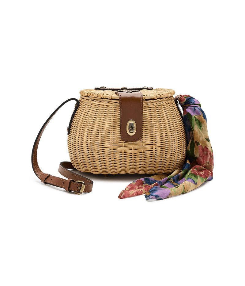 パトリシアナシュ レディース バッグ Patricia Nash Duronia Basket with Frenchydrangeascarf Natural