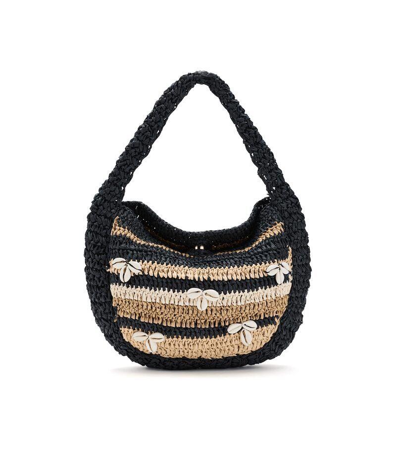 フリーピープル レディース バッグ Free People Belize Shell Clutch TanBlack ブラック