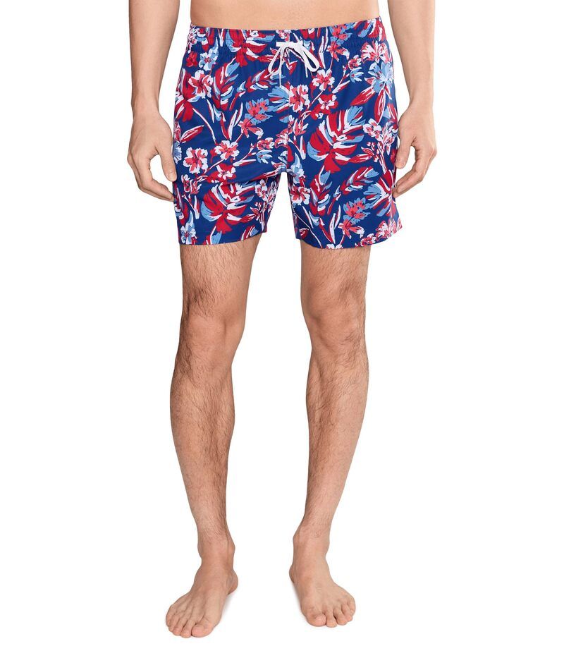 チャビーズ メンズ 水着 ハーフパンツ・ショーツ Chubbies The Star Spangled Blooms 55 Classic Lined Swim Trunks Bright Blue