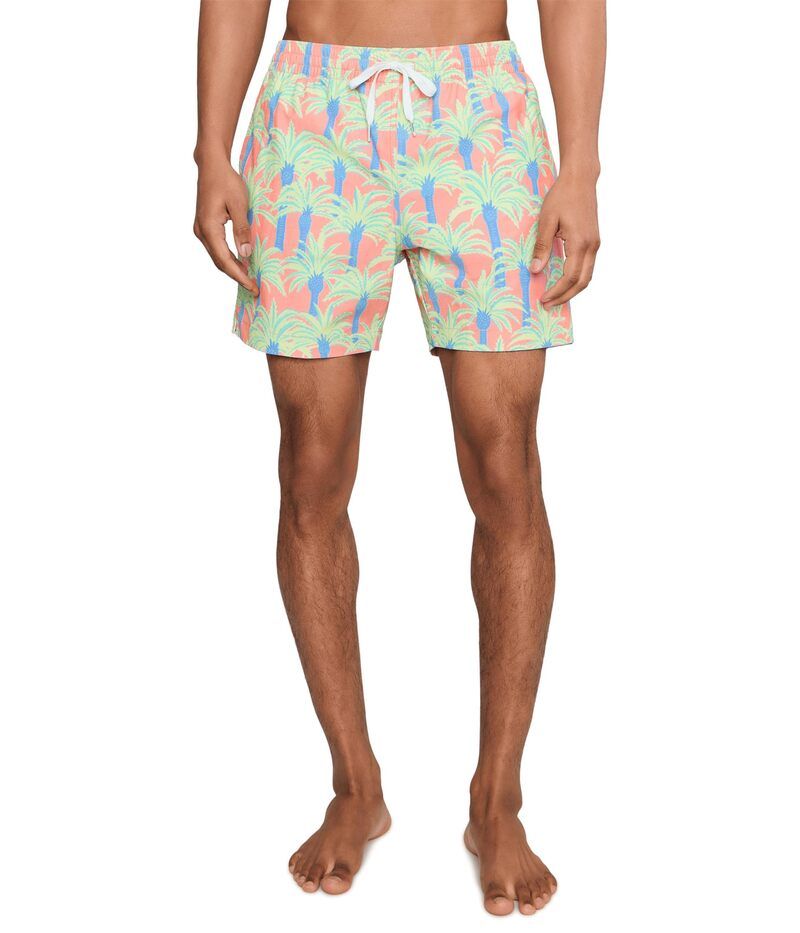 チャビーズ メンズ 水着 ハーフパンツ・ショーツ Chubbies Theasy Breezys 55 Classic Lined Swim Trunks Coralmulticolor コーラル
