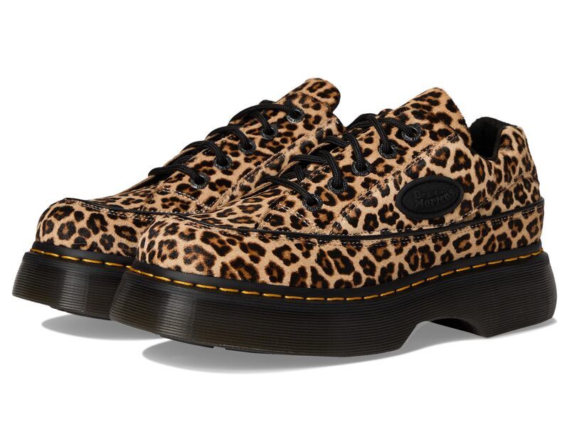 ドクターマーチン レディース シューズ オックスフォード Dr Martens Buzz 5Eye Lightan Mini Leopard Spot タン