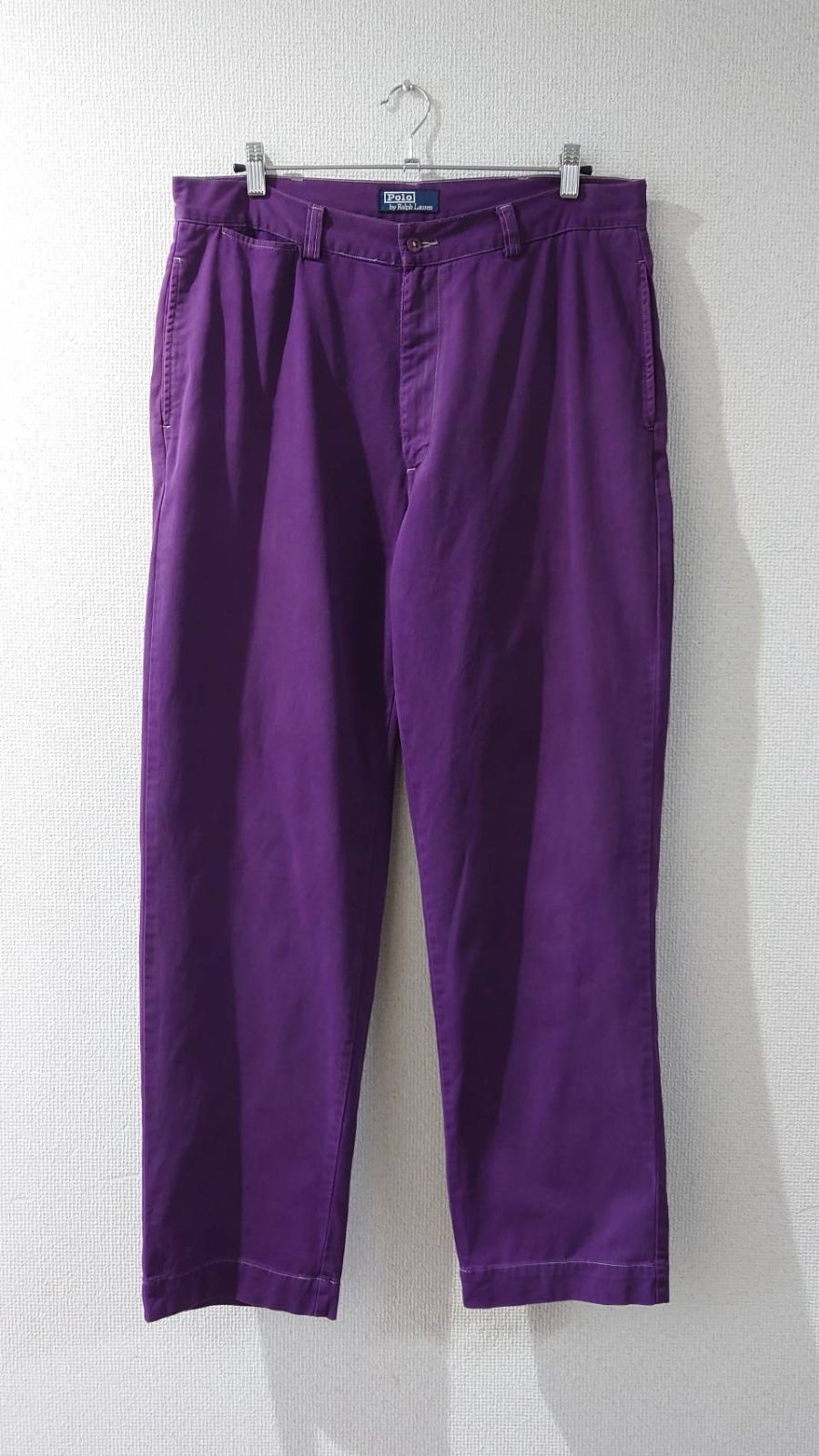90’s Polo by Ralph Lauren “PHILIP PANT” Garment dyed purple chino pants W35 L32 6,860円