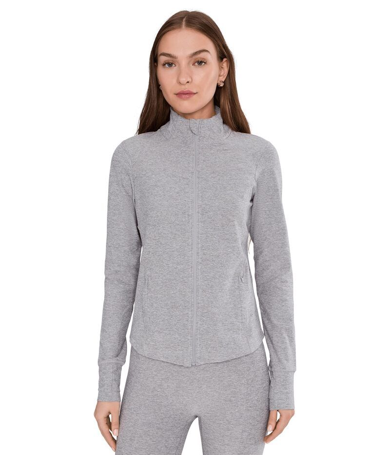 ビヨンドヨガ レディース アウター コート ジャケット Beyond Yoga Spacedye Trails Active Jacket Silver Mist シルバー