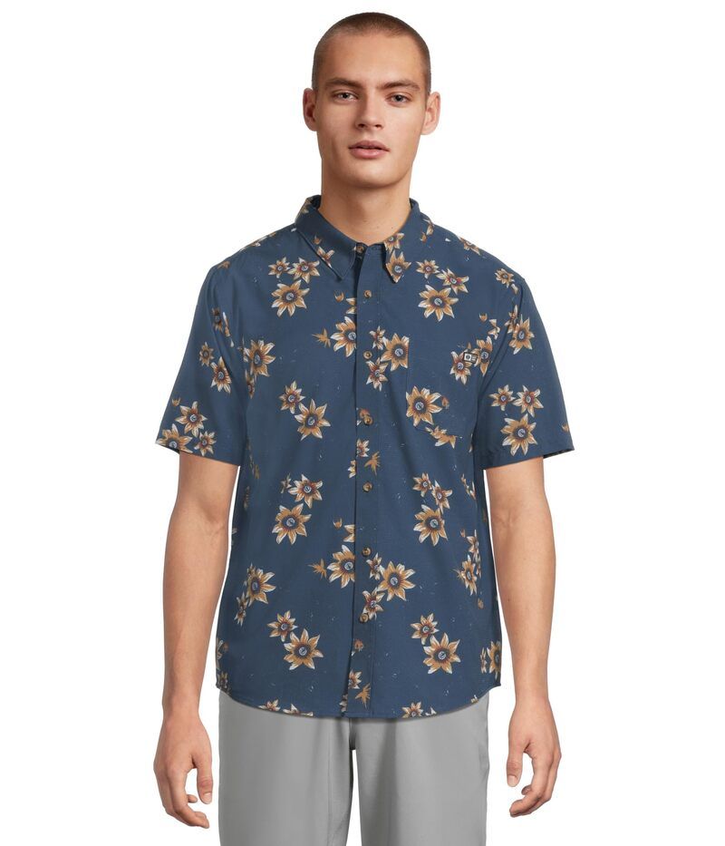ソルティークルー メンズ トップス シャツ Salty Crew Breezer Performance Button Up True Navy ネイビー
