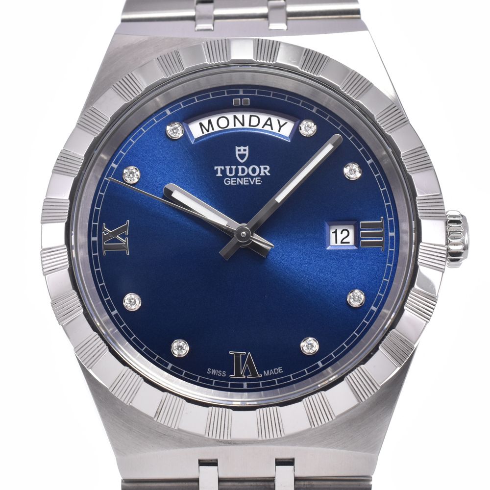 チューダー TUDOR 28600 ロイヤル デイデイト ブルー 自動巻き メンズ