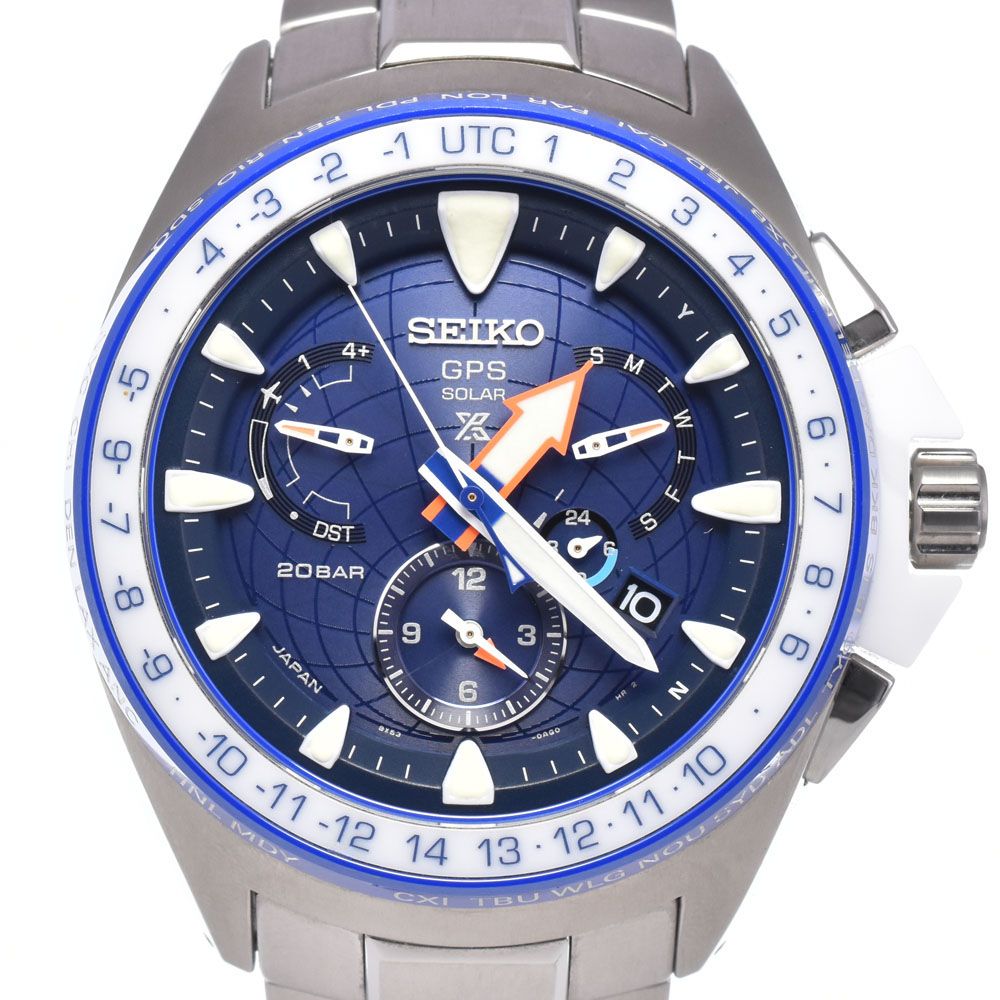 セイコー SEIKO 8X53-0AK0-2 プロスペックス マリーンマスター オーシャンクルーザー ソーラー GPS衛星電波 メンズ 良品 L#148340