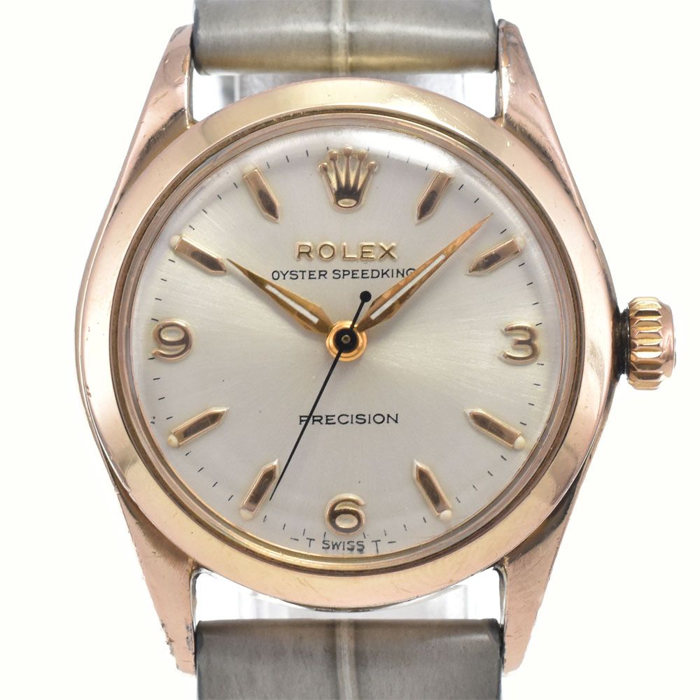 ロレックス ROLEX 6418 ヴィンテージ オイスター スピードキング Cal.1210 シルバー 手巻き ボーイズ 美品 腕時計 L#148267