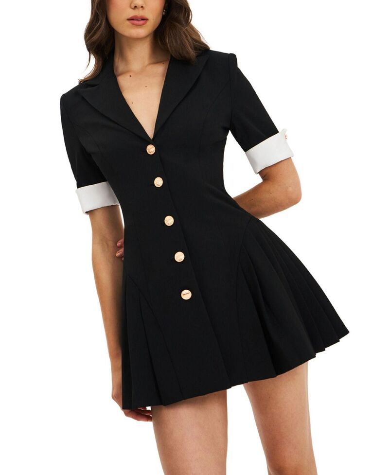 ミスサークル レディース アウター ジャケット・ブルゾン クレープリーツ ミニ ブレザー Miss Circle Ilitha Woven Crepe Pleated Mini Blazer Dres 44,880円