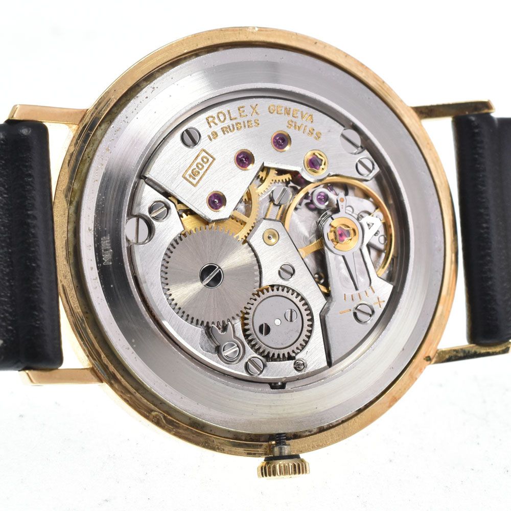 ロレックス ROLEX 3833/8 チェリーニ K18YG/レザー Cal.1600 ゴールド