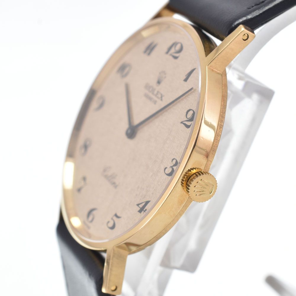 ロレックス ROLEX 3833/8 チェリーニ K18YG/レザー Cal.1600 ゴールド