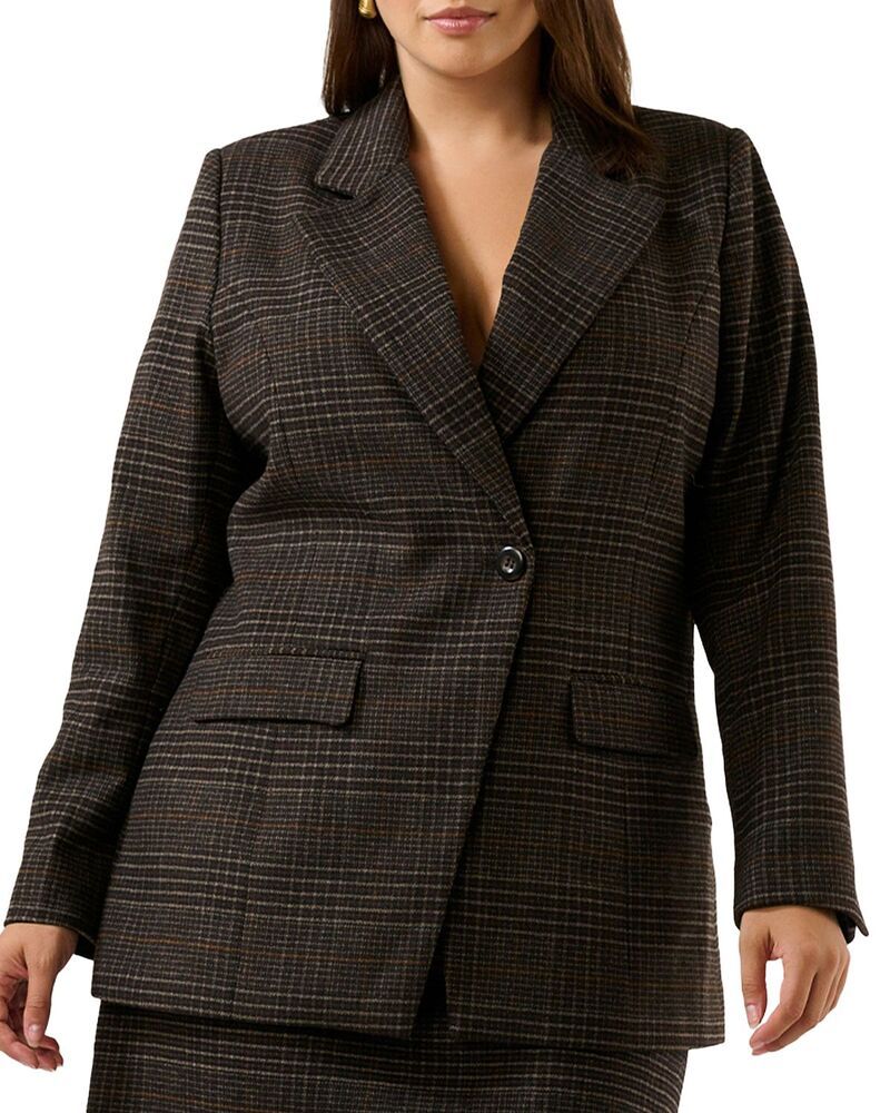 エステルプラス レディース アウター ジャケット・ブルゾン Estelle Plus Noelle Check Jacket Chocolate Box チョコレート