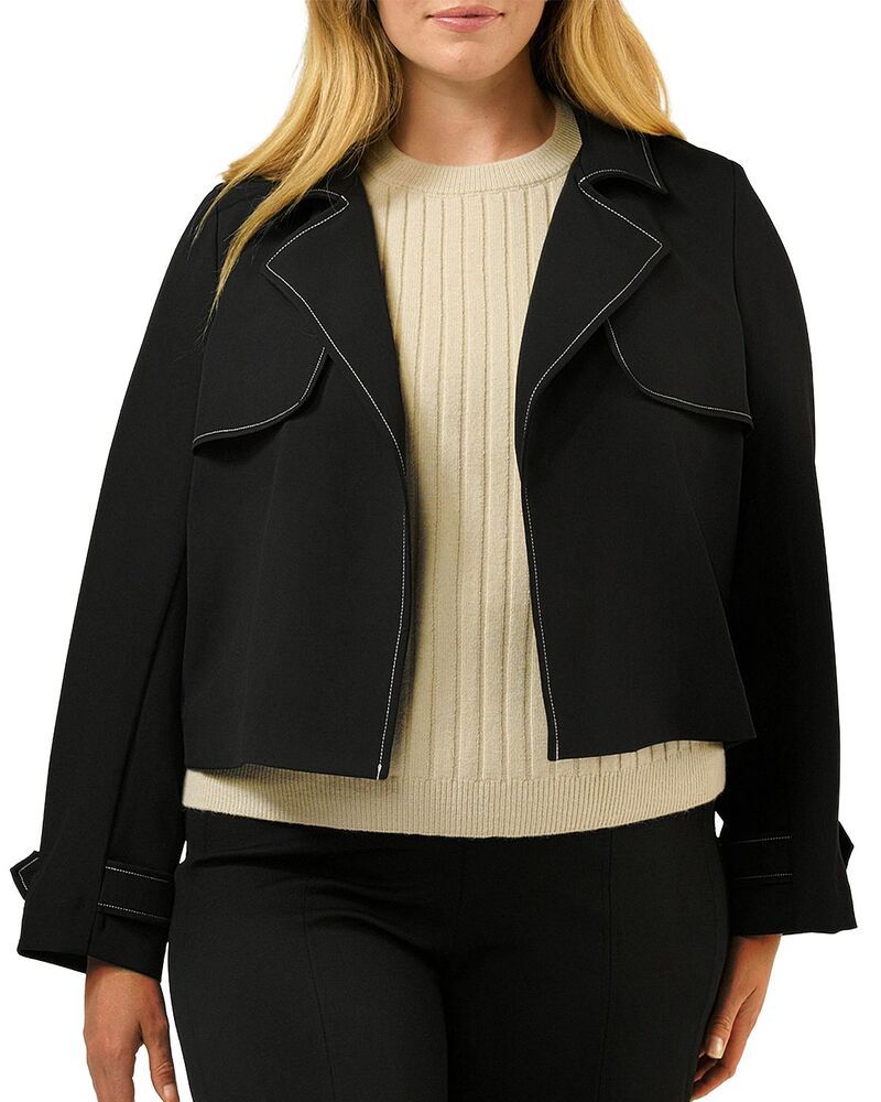 エステルプラス レディース アウター ジャケット・ブルゾン クロップド Estelle Plus Jude Cropped Jacket Black ブラック