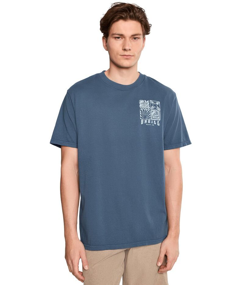 オニール メンズ トップス シャツ ヴィンテージ ONeill OG Etching Vintage Short Sleeve Tee Blue Fusion ブルー