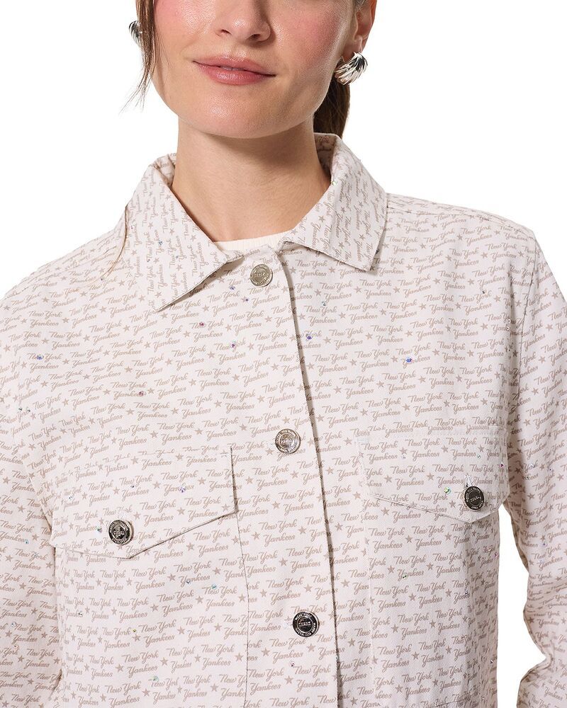 テレズ レディース アウター ジャケット・ブルゾン Terez Twill Rhinestone Jacket NEW YORK YANKEESUGAR SWIZZLE