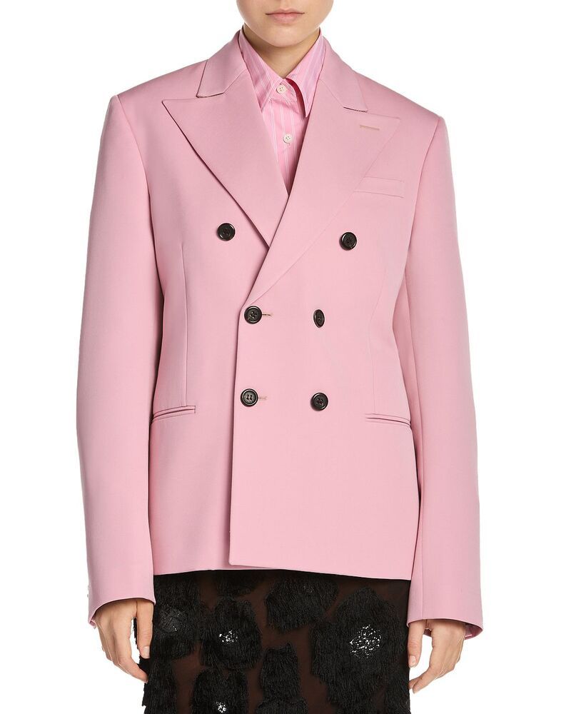マルニ レディース アウター ジャケット・ブルゾン ブレザー Marni Double Breasted Blazer Peony