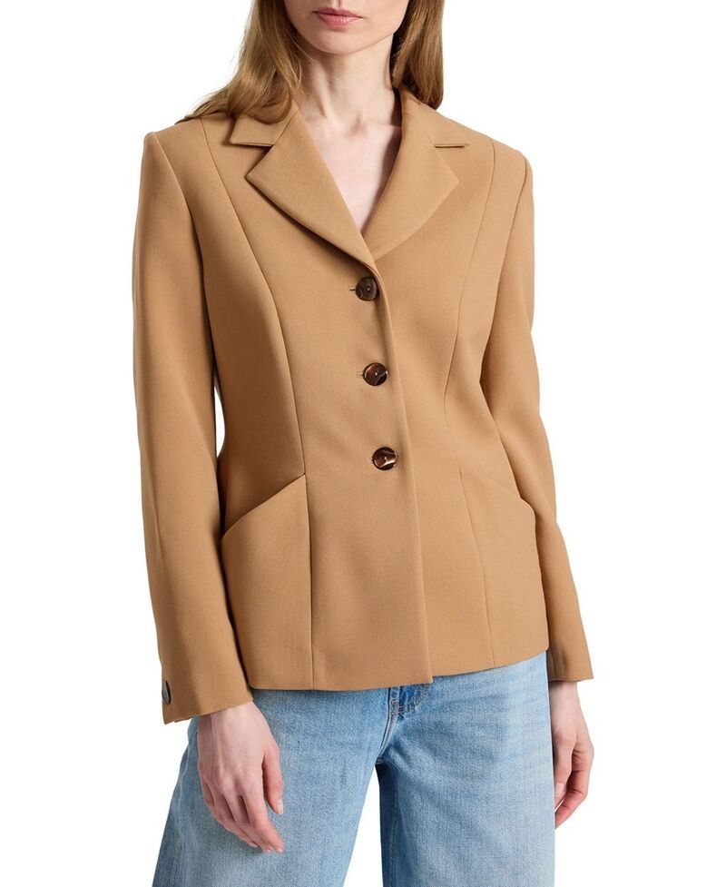 サントレッリ レディース アウター ジャケット・ブルゾン クレープ Santorelli Febe Crepe Jacket with Bucket Pockets Dune Sand サンド