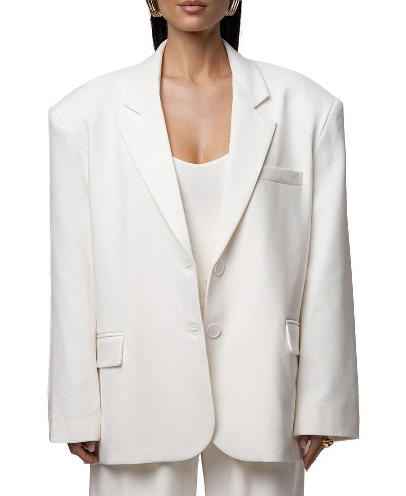 ジェイラックスレーベル レディース アウター ジャケット・ブルゾン ブレザー JLUXLABEL Core Standard Blazer Ivory アイボリー