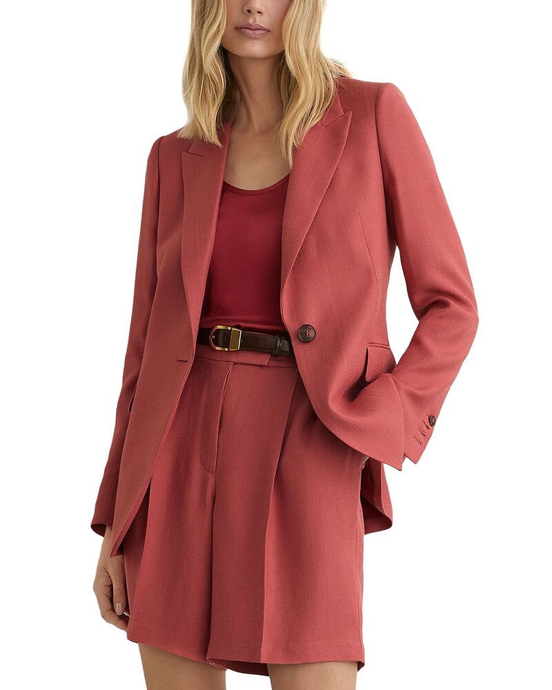 レイス レディース アウター ジャケット・ブルゾン プチ ブレザー REISS Petites Jules Blazer Burnt Red レッド