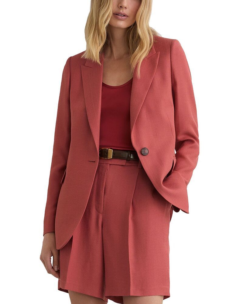 レイス レディース アウター ジャケット・ブルゾン ブレザー REISS Jules Blazer Burnt Red レッド