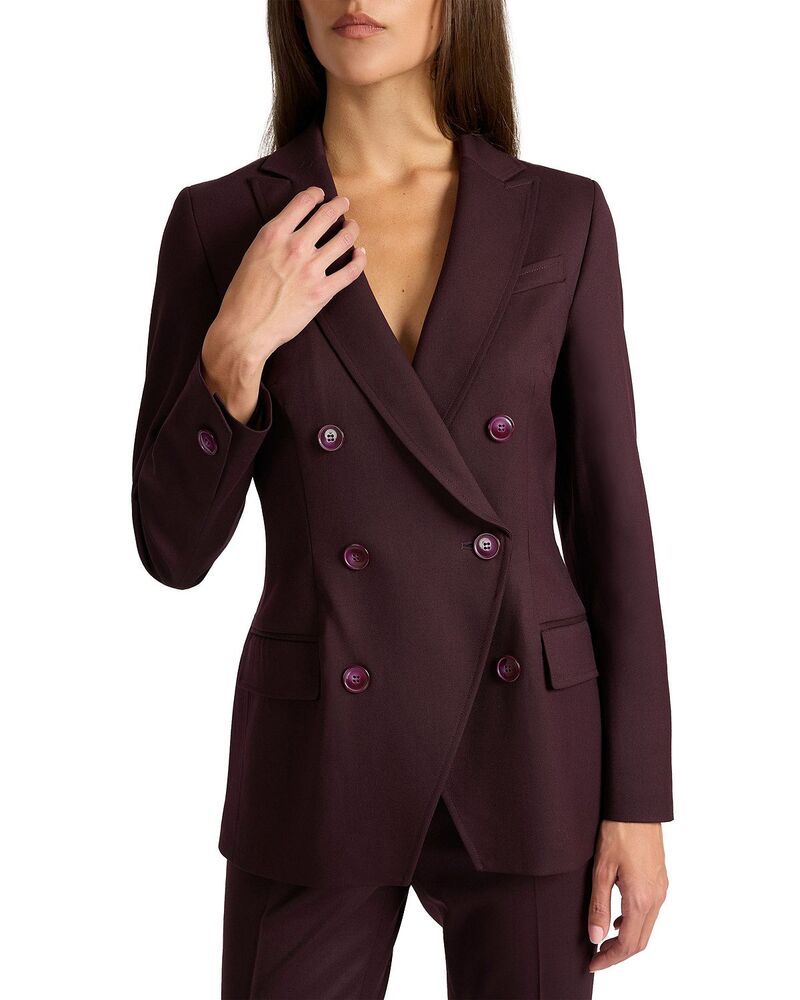サントレッリ レディース アウター ジャケット・ブルゾン ウール Santorelli Paco DoubleBreasted SixButton Jacket in Wool Stretch Rai