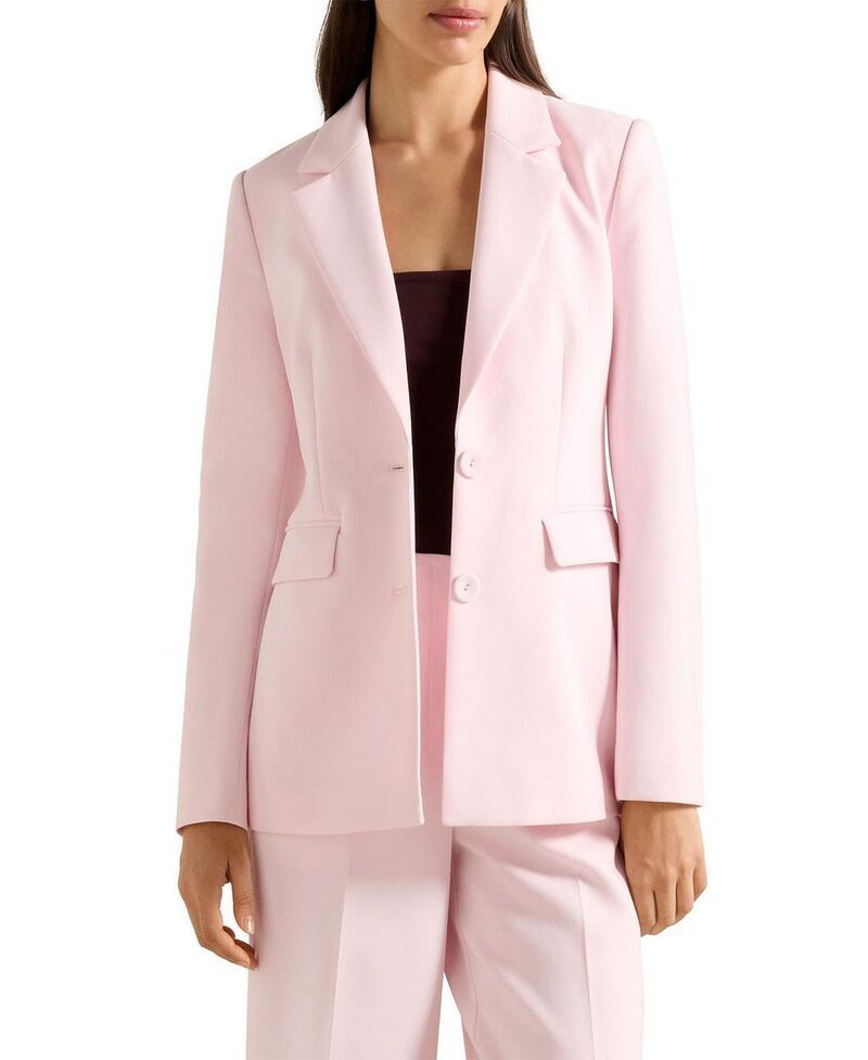 エバーニュー レディース アウター ジャケット・ブルゾン ブレザー Ever Newomens Haisley Nipped Waist Blazer Cherry Blossom Suit