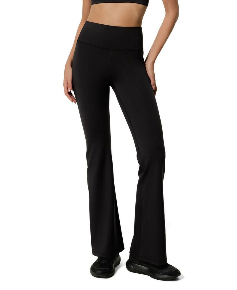 リリーシルク レディース ボトムス レギンス ドレープ LILYSILK Contour High Rise Flaredrape Flow Leggings Black ブラック