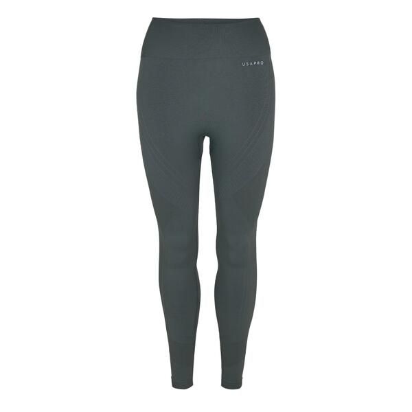 ユーエスエープロ レディース ボトムス レギンス USA Pro Core High Riseamless Tights Womens Khaki カーキ