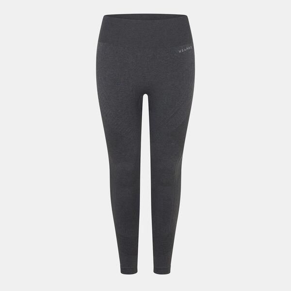 ユーエスエープロ レディース ボトムス レギンス USA Pro Core High Riseamless Tights Womens Charcoal チャコール