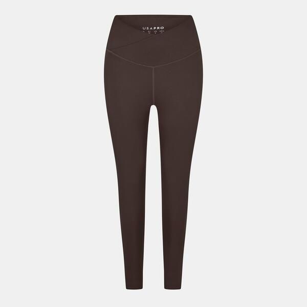 ユーエスエープロ レディース ボトムス レギンス USA Pro Wrap Legging Womens Espresso