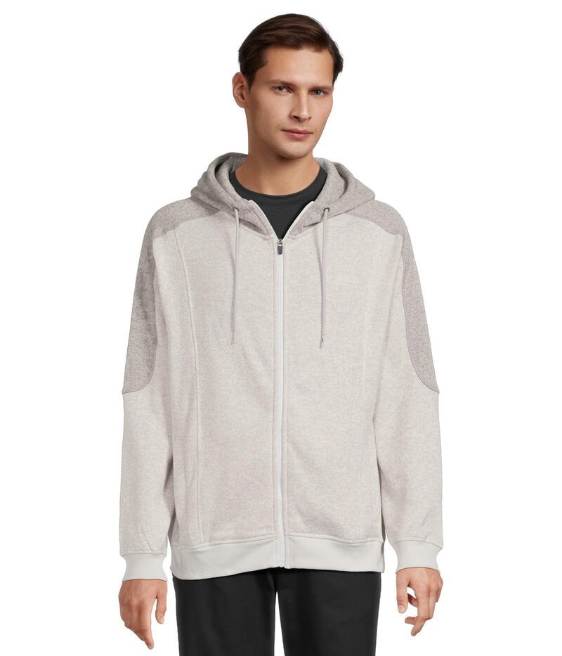 クイックシルバー メンズ アウター パーカー・スウェット Quiksilver Keller Zip Hoodie Light Gray Heather グレー