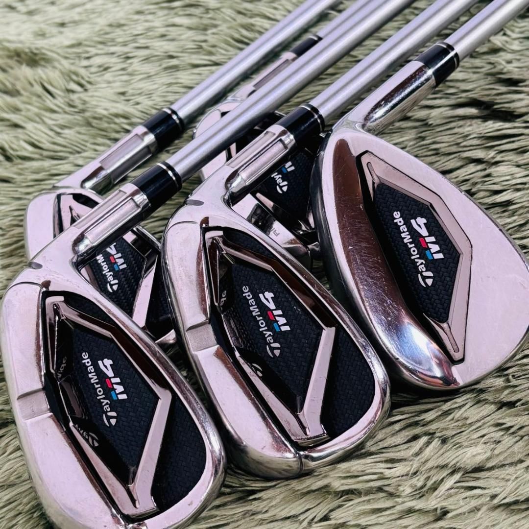 【中古】テーラーメイド M4 アイアン5本セット レディースゴルフ 初心者 入門 大人気 TaylorMade FUBUKI TM4 フブキ カーボンシャフト 女性 右利き flex L