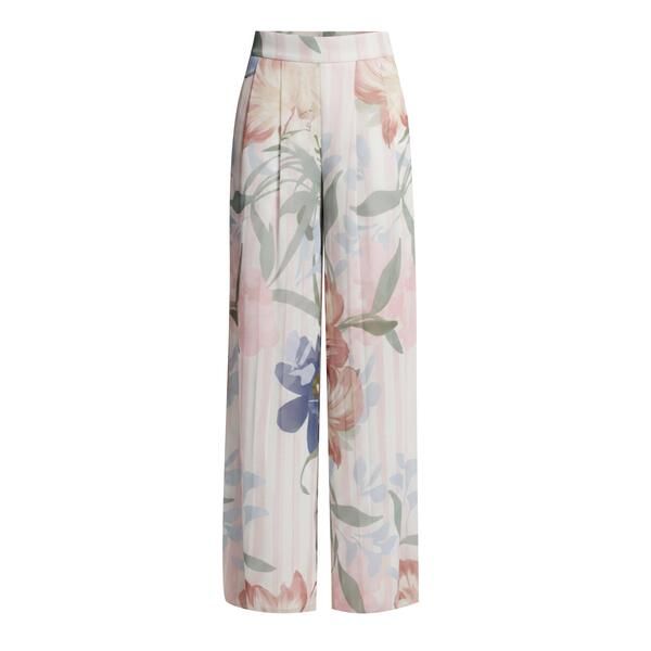 テッドベーカー レディース ボトムス カジュアルパンツ ワイドレッグ シフォン フラワー柄 プリーツ フラワー Ted Baker Ted Baker Floral Pleated Chiffon W