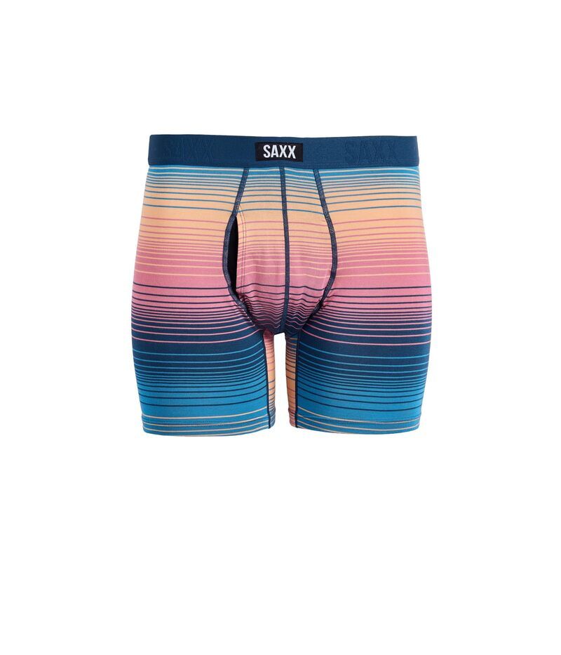 サックスアンダーウェアー メンズ ボクサーパンツ SAXX UNDERWEAR Vibe Xtra Soft Comfort Boxer Briefly Hazy StripeSunset ストライプ
