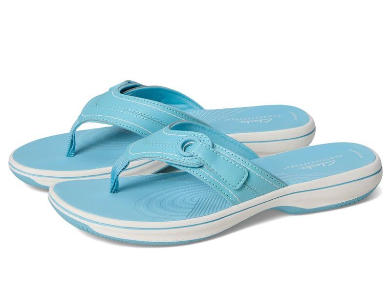 クラークス レディース シューズ サンダル Clarks Breeze Reyna Sky Blue Synthetic ブルー