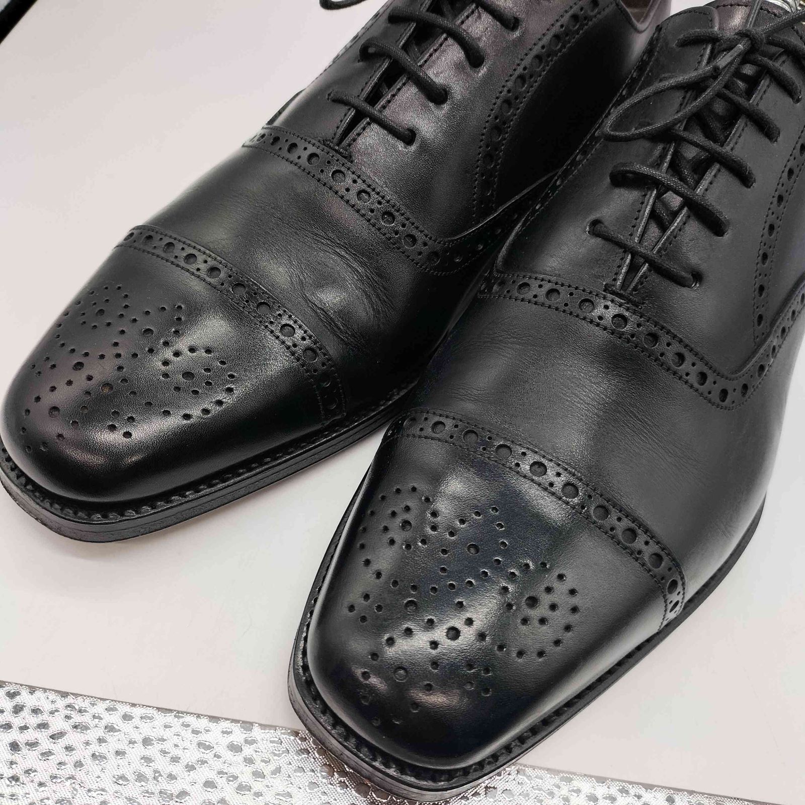 ヤンコ yanko ESPANA スペイン製 ウィングチップ レザー ドレス 