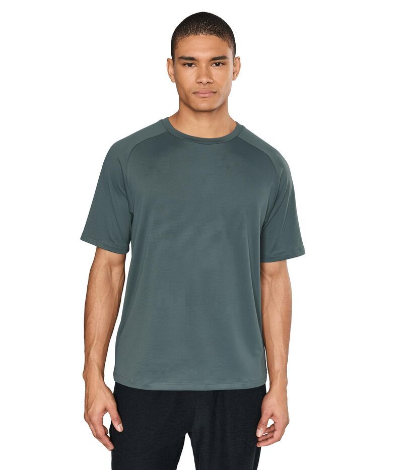 ビヨンドヨガ メンズ トップス シャツ Beyond Yogall In Active Tee Slate Green スレート
