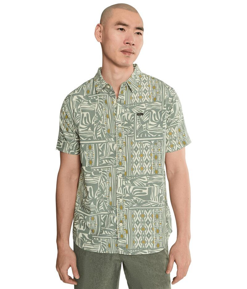 オニール メンズ トップス シャツ ONeill Oasistandard Short Sleeve Woven Shirt Sage セージ