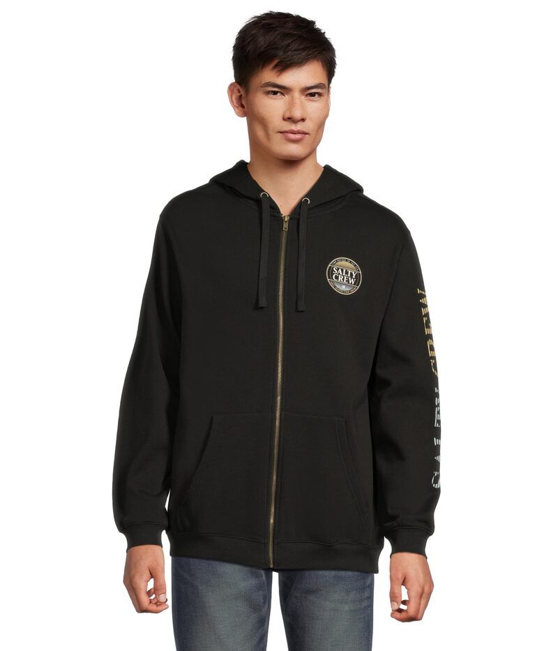 ソルティークルー メンズ アウター パーカー・スウェット フリース Salty Crew Simple Fade Zip Fleece Black ブラック